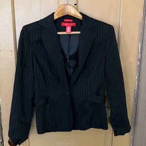 A|Line Black Pinstripe Blazer